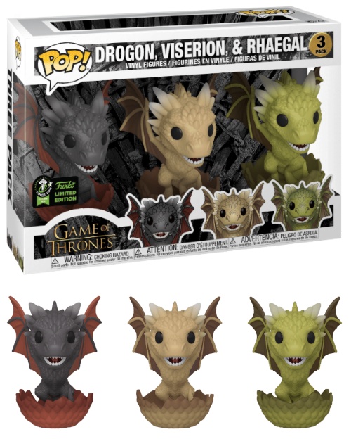 drogon viserion rhaegal funko